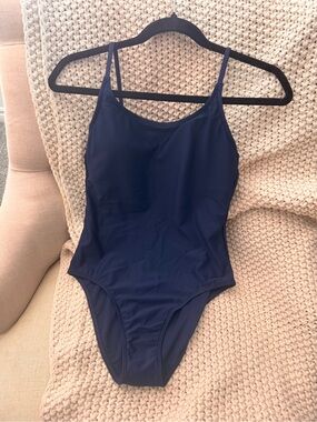 Quince classic Navy One-Piece Swimsuit size M NWT